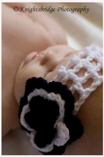 Pattern103 Navy Blue Waffle Headband