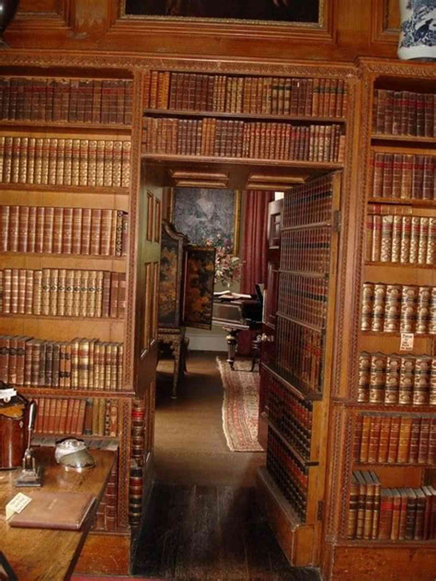 An Old Bookshelf Laden With Secrets Death With A Dark Red Rose (A Writer S Apprentice Mystery 5)