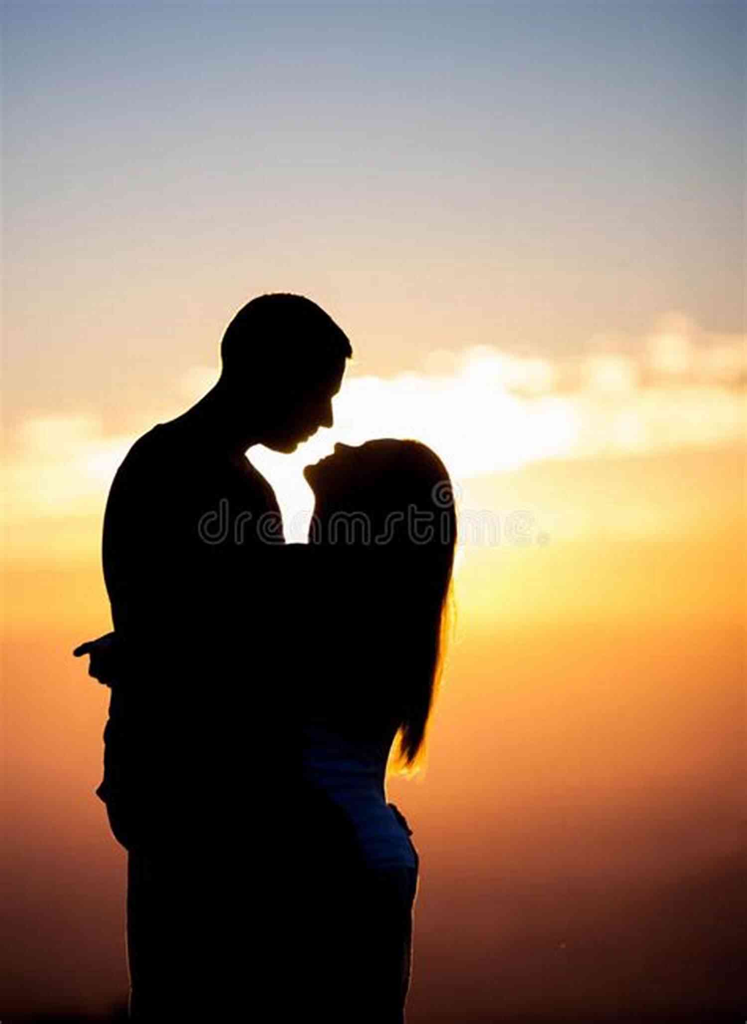 Couple Embracing Passionately In A Beautiful Sunset To Love And Be Loved