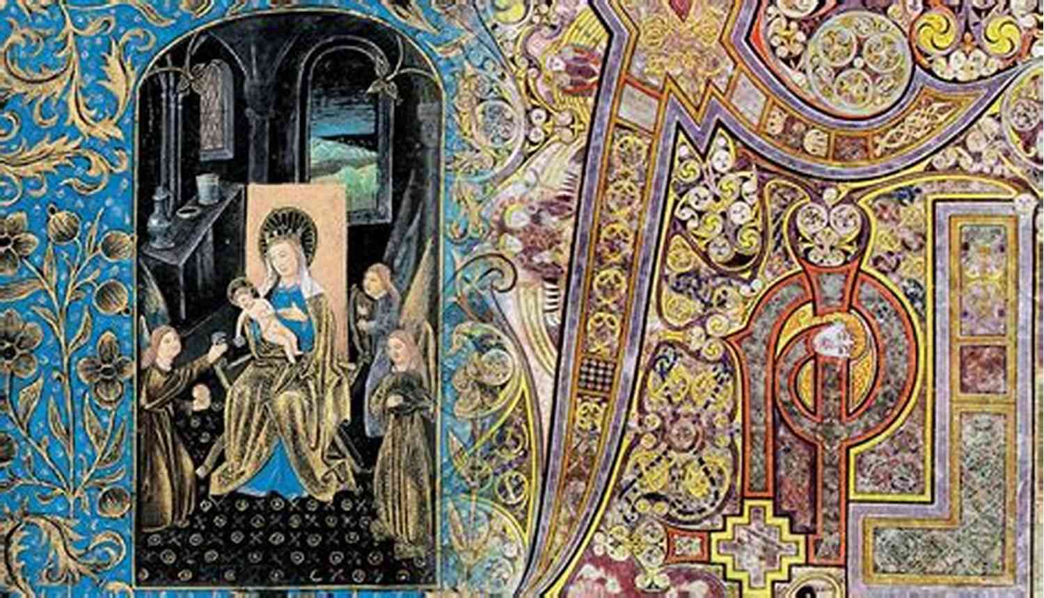 Illustration Of An Illuminated Manuscript Showcasing Vibrant Colors And Intricate Details THE OF THEL (Original Illuminated Manuscript)
