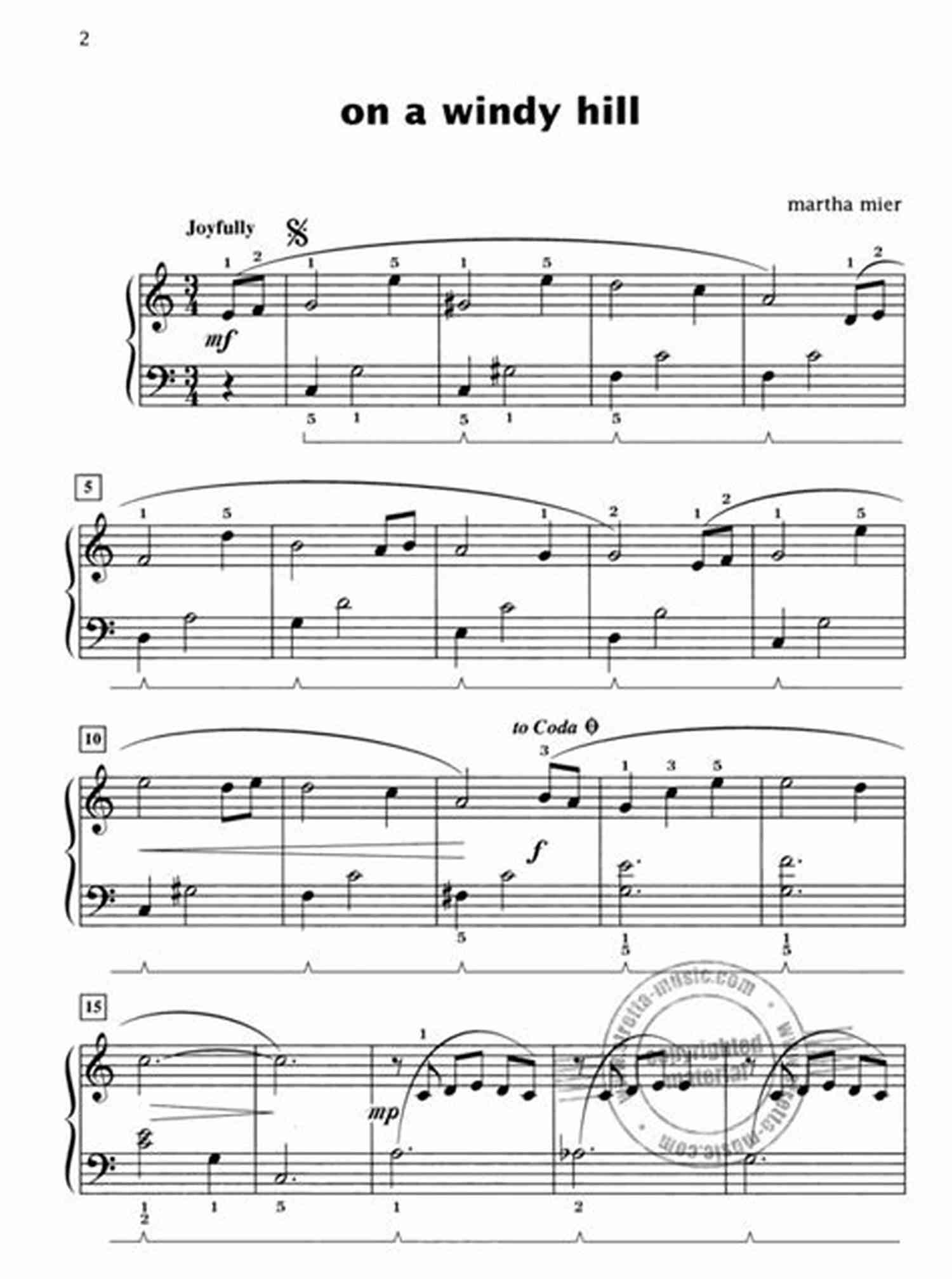 Piano Music Reflections Martha Mier