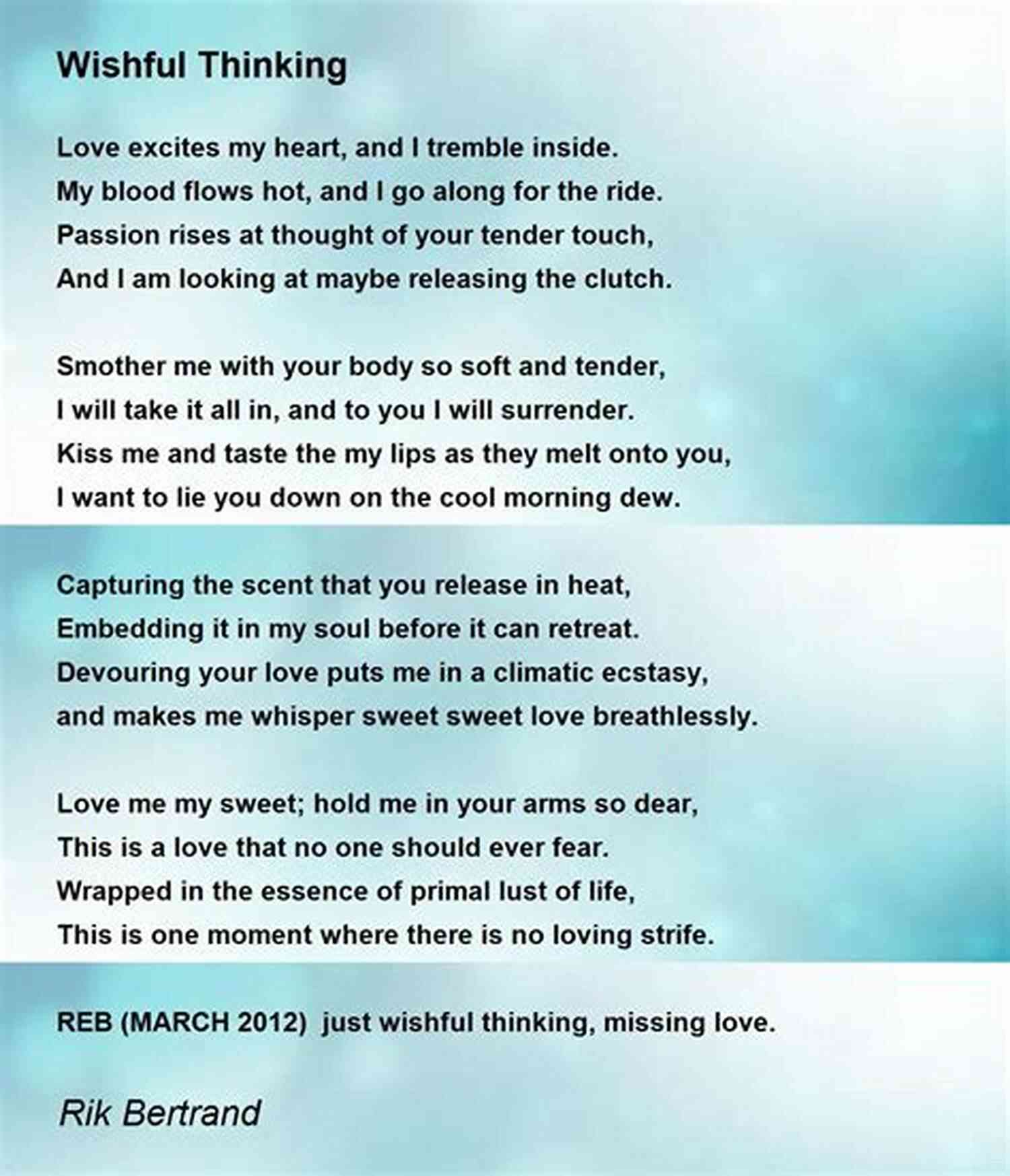 Poems of Love and Wishful Thinking
