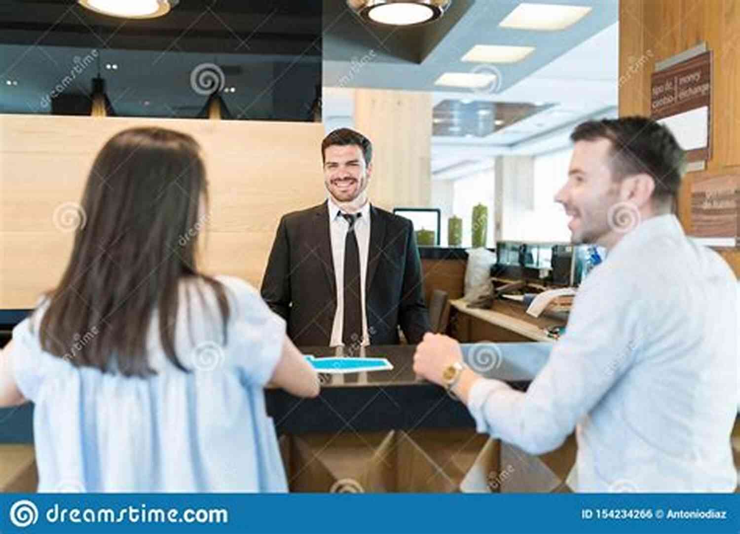 Smiling Front Desk Clerk At A Hotel Dear Guest: Letters From Your Favorite Front Desk Clerk