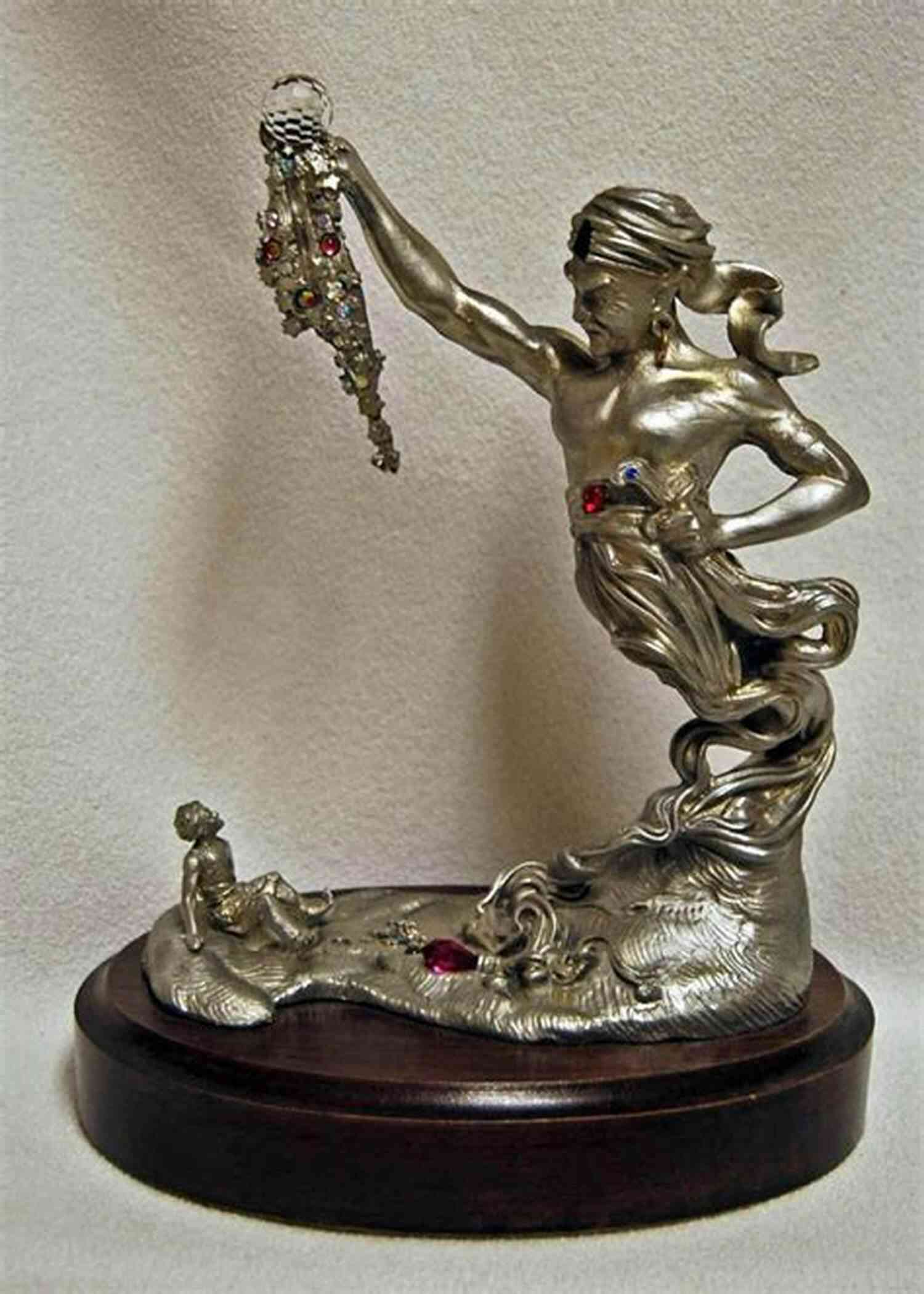 Statue Of A Jinni Within The City Of Brass, Representing The Powerful Supernatural Beings That Dwell There The City Of Brass: A Novel (The Daevabad Trilogy)