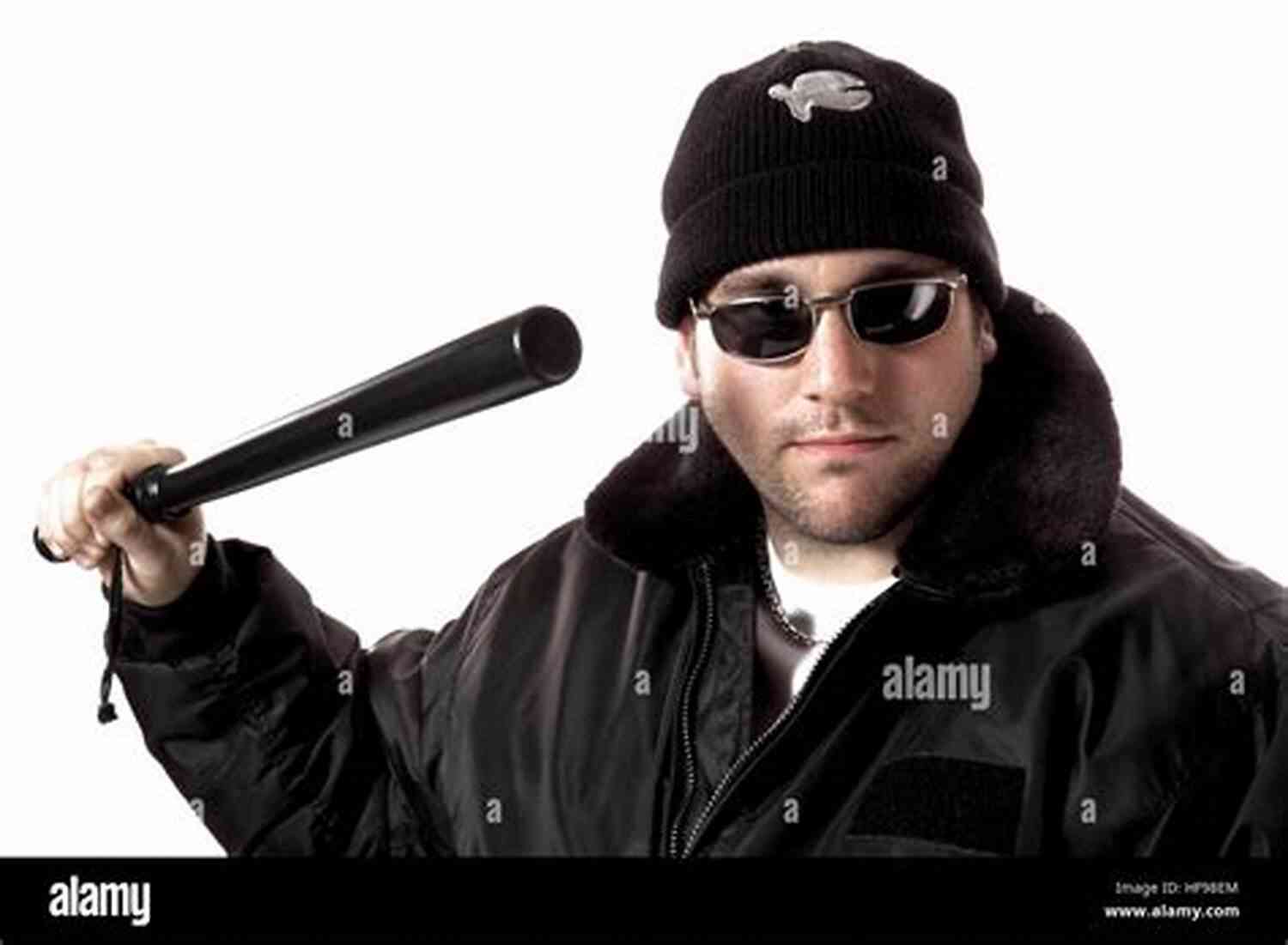 Thug Wearing Sunglasses And Holding A Baseball Bat Penitentiary Rich From Nothing To Something: A Guide For The Unprepared Thug